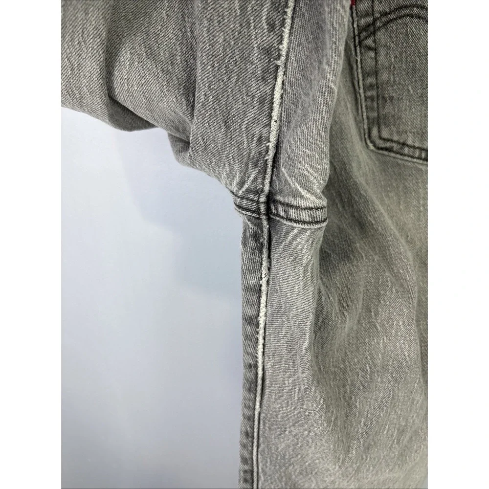 levi's‎ 501 premium jeans Black Fade Size 32x28 Leather Patch Y2K USA Rocker